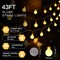 Globe String Lights for Bedroom, 100 Led Connectable Globe Fairy Lights Plug in with Remote, Christmas Lights Indoor for Living Room, Dorm, Classroom, Outdoor, Xmas Tree, Patio, Warm White